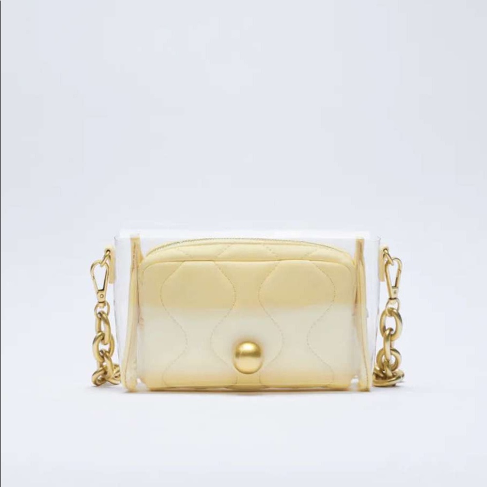 ✨SALE ✨Zara chain strap vinyl shoulder bag ✨SALE ✨